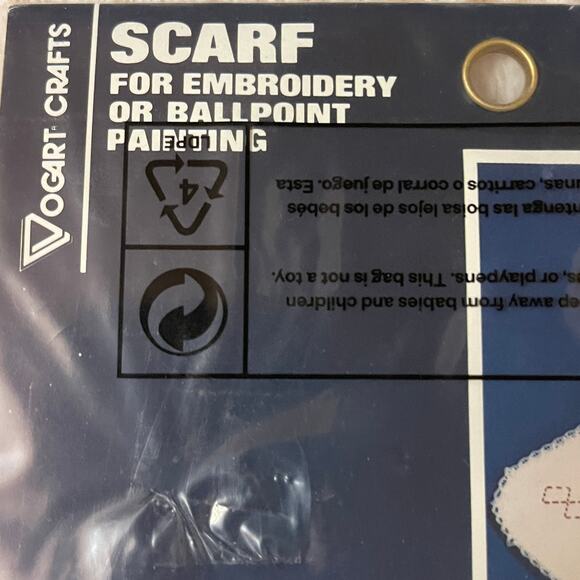 Vintage Embroidery or Ballpoint Painting Scarf Kit - Picture 2 of 5
